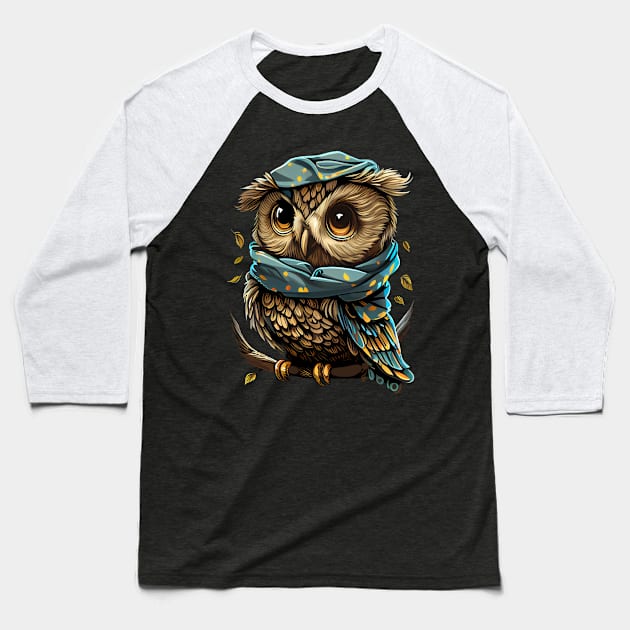 night owl Baseball T-Shirt by Mailson